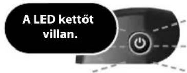 A LED kettőt villan.
