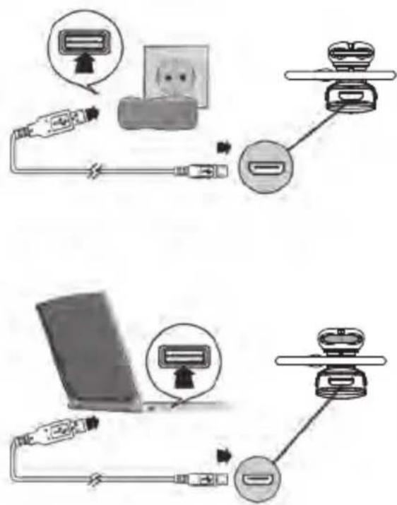 GIGASET ZX530 - Aufl aden des eingebauten Akkus - 1