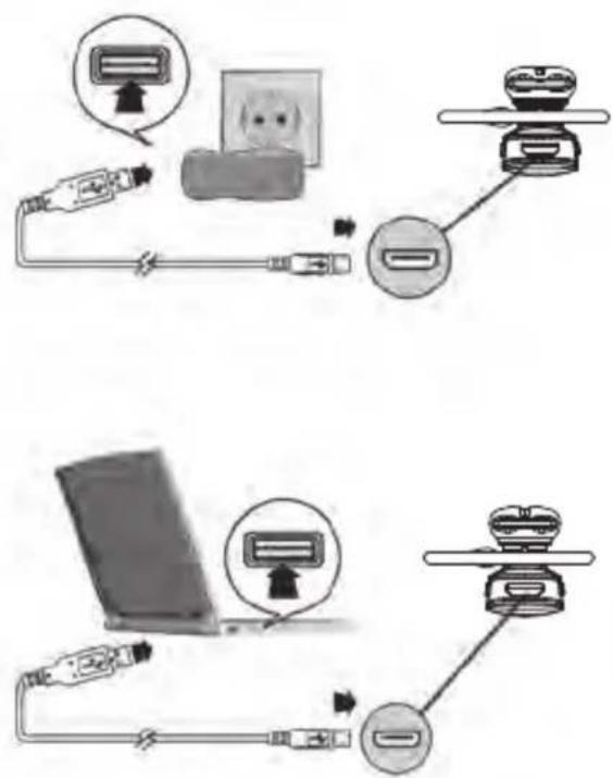 GIGASET ZX530 - Opladen van de ingebouwde batterij - 1