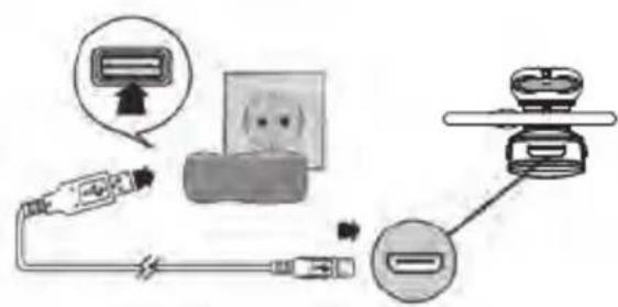 GIGASET ZX530 - Charging the built-in batteries - 1