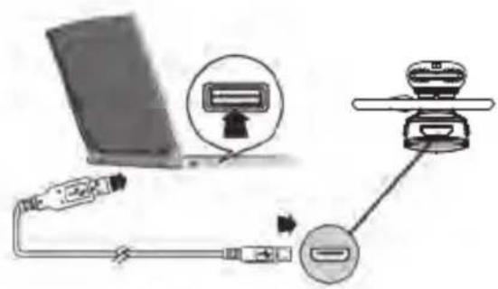 GIGASET ZX530 - Charging the built-in batteries - 2
