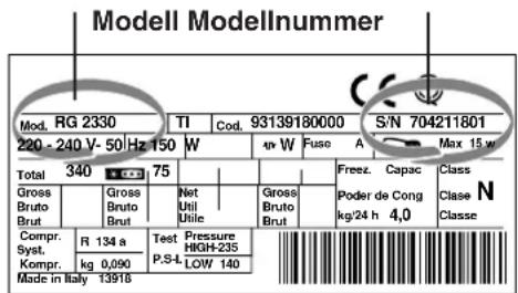 HOTPOINT-ARISTON BSZ 1632 EU - Geben Sie bitte Folgendes an: - 1