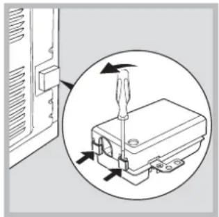 HOTPOINT H6VMH60A (A) UA - Инсталиране на захранващия кабел - 1