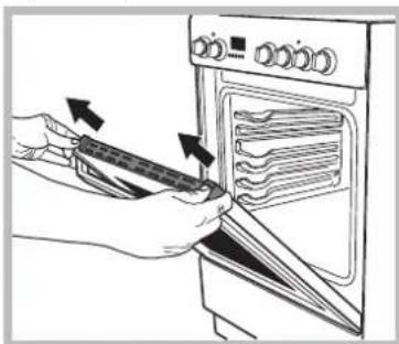 HOTPOINT H6VMH60A (A) UA - Demontáž a montáž dvierok rúry: - 3