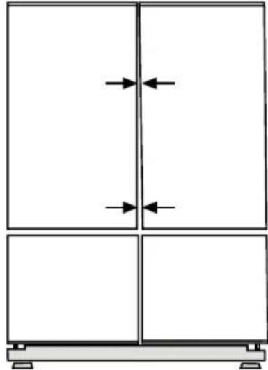 BLOMBERG KQD 1361 X A+ - Regolazione della distanza tra la porta superiore - 1