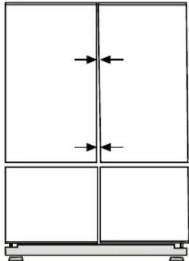 BLOMBERG KQD 1361 X A+ - Adjusting the gap between the upper door - 1