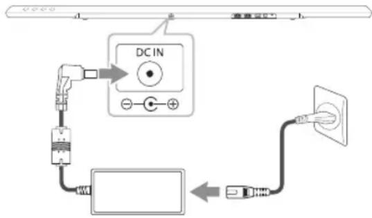 LG NB4540 - Conexión del adaptador de CA - 1