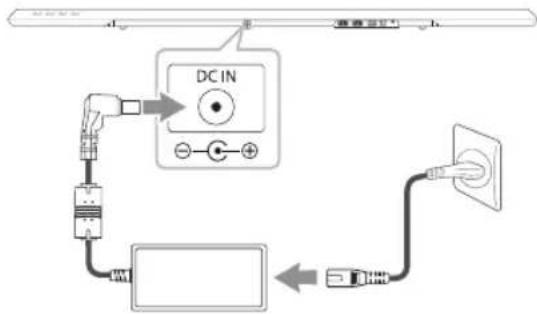 LG NB4540 - Priključitev AC pretvornika - 1