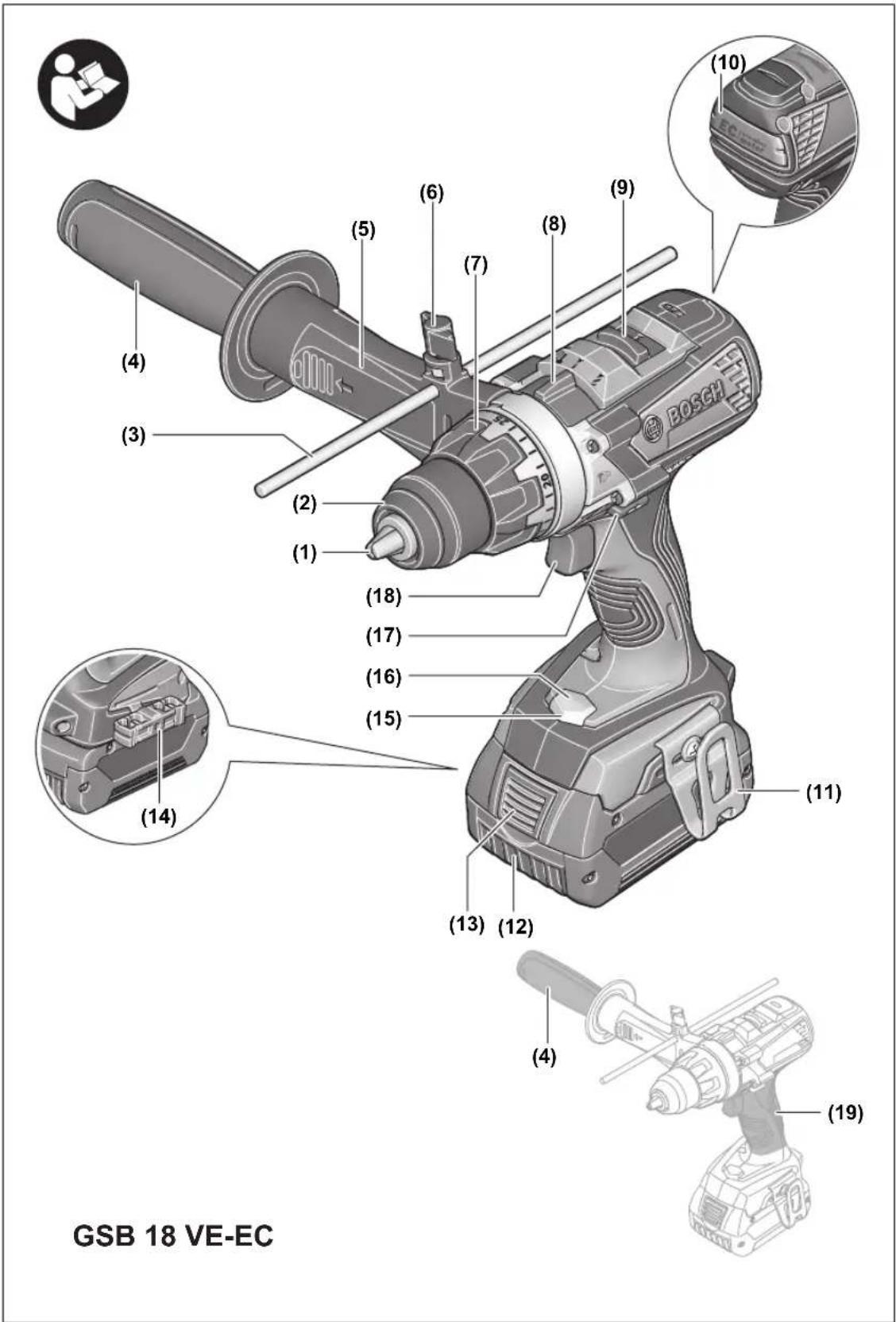 BOSCH GSR 18 VE2LI Professional - 1