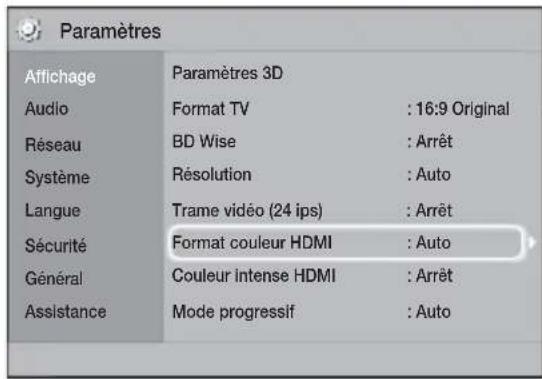 SAMSUNG HTH5200 - Acceder à l'écran paramètres d'accueil - 1