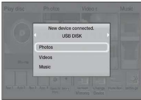 SAMSUNG HTH5200 - Method 1: If you connect a USB device while the product is turned on - 1