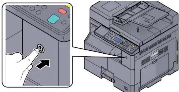 KYOCERA TASKalfa 2201 - Ανοίξτε τον διακόπτη λειτουργίας του μηχανήματος. - 1