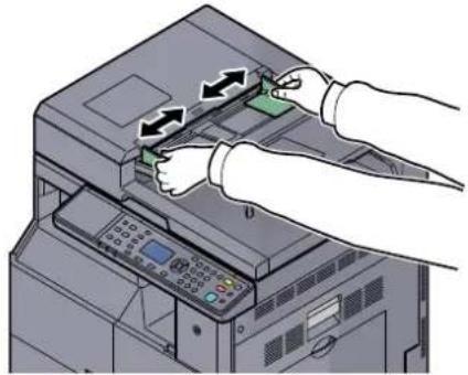 KYOCERA TASKalfa 2201 - Προσαρμόστε τον οδηγό πλάτους πρωτοτύπων. - 1
