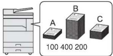 A B C 100 400 200