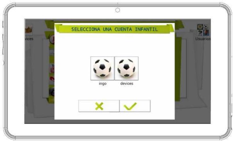 INGO INU019D - CAMBIAR AJUSTES DE LA CUENTA INFANTIL - 1