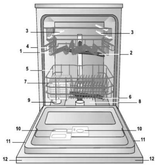 HOTPOINT-ARISTON LFF7 8H14 EU - Aanzichttekening - 1