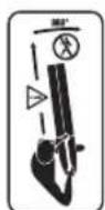 BOSCH ALB 36 LI - Explication des symboles se trouvant sur l'outil de jardin - 7