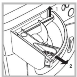 HOTPOINT-ARISTON ECO7L 1252 EU.T - Limpiar el contentedor de detergentes - 1