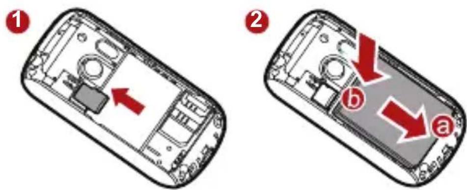 HUAWEI IDEOS U8150 - Installation de la carte microsd et de la batterie - 1