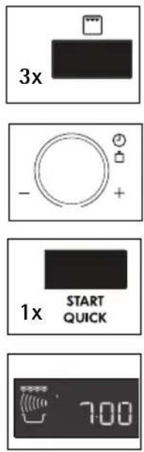 3x - + 1x START QUICK 7:00