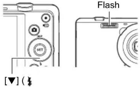 CASIO Exilim EXZS12 - Utilisation du flash (Flash) - 1