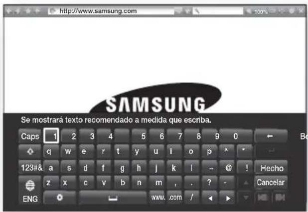 SAMSUNG HTH7500WM - Utilización del teclado emergente - 1
