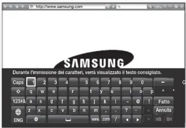 SAMSUNG HTH7500WM - Utilizzo del popup della tastiera - 1