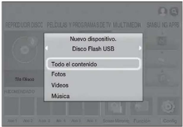 SAMSUNG HTH7500WM - Método 2: Si conecta un dispositivo USB mientras el producto está encendido - 1