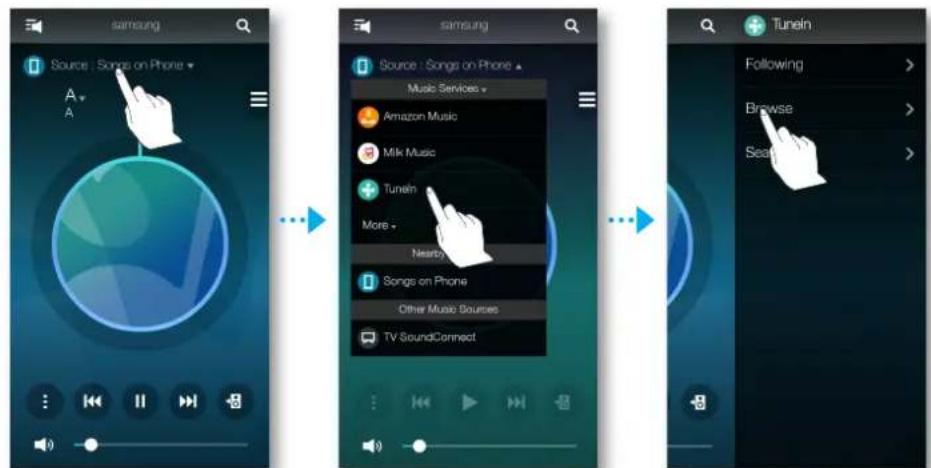 SAMSUNG WAM551 - Écouter la radio Internet - 1