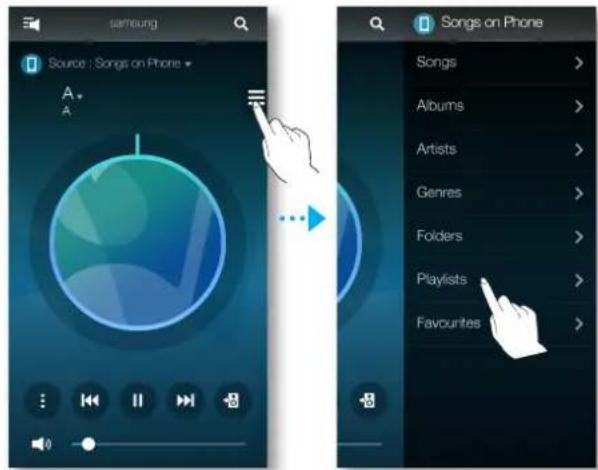 SAMSUNG WAM551 - Appuyez sur duis selectionnez Listes lect.. - 1