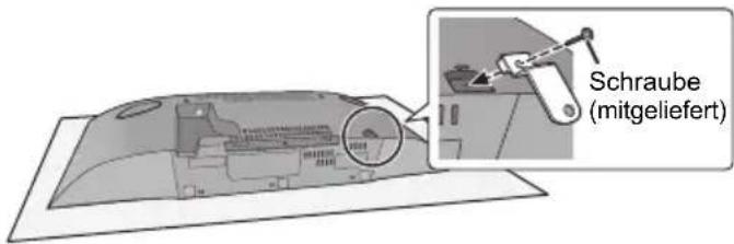 PANASONIC SCHC49DB - Befestigen Sie die Sicherheitsvorrichtung mit der Schraube (mitgeliefert) an dem Gerät. - 1