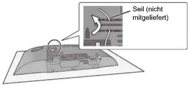 PANASONIC SCHC49DB - Bringen Sie das Seil zur Sturzprüvention (nicht mitgeliefert) an thisem Gerät an. - 1