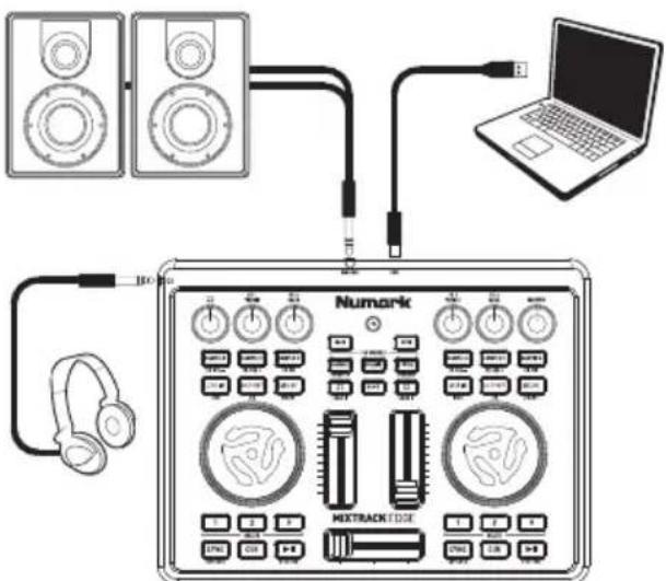 NUMARK Egde - Démarrage rapide / Schéma de connexion - 1