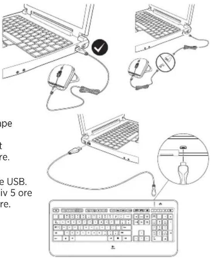 LOGITECH MX800 - Reîncărcarea tastaturii - 1