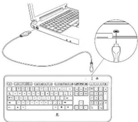 LOGITECH MX800 - Επαναφόρτιση του πληκτρολογίου - 1
