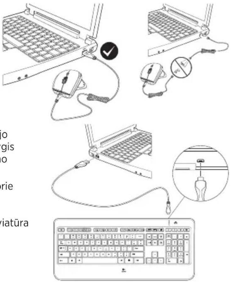 LOGITECH MX800 - Klaviatūros įkrovimas - 1