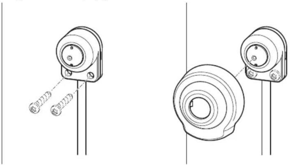 AXIS P1224E - Installazione su superficie piatta - 1