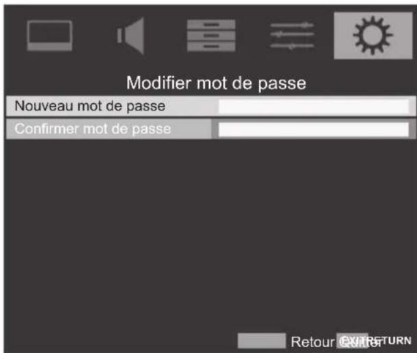 TOSHIBA 42SL738 - Modifier mot de passer - 2
