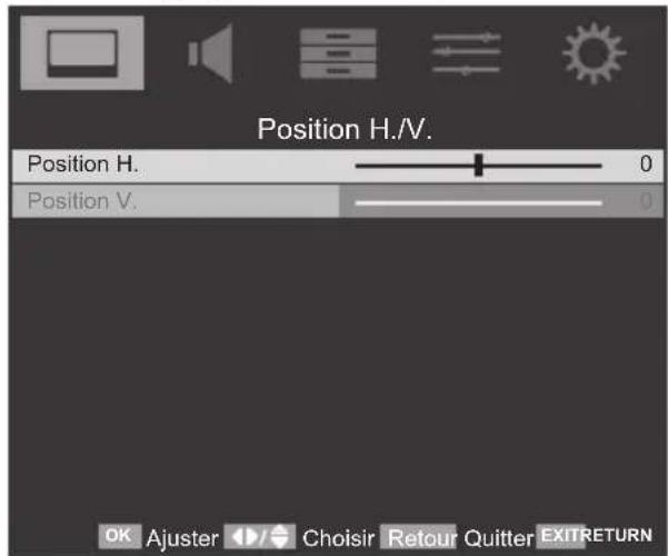 TOSHIBA 42SL738 - Position H./V. - 1