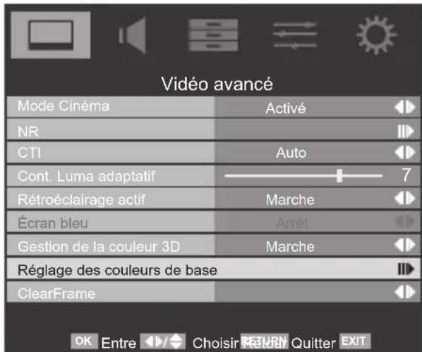 TOSHIBA 42SL738 - Réglage des couleurs de base - 2