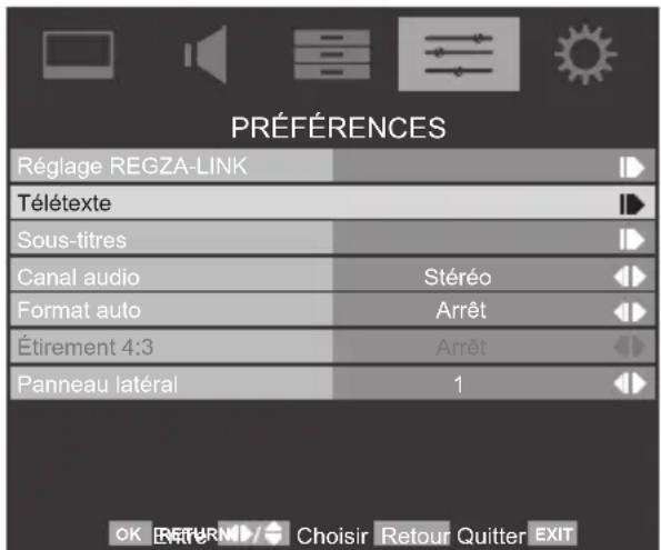 TOSHIBA 42SL738 - Régler la langue - 2