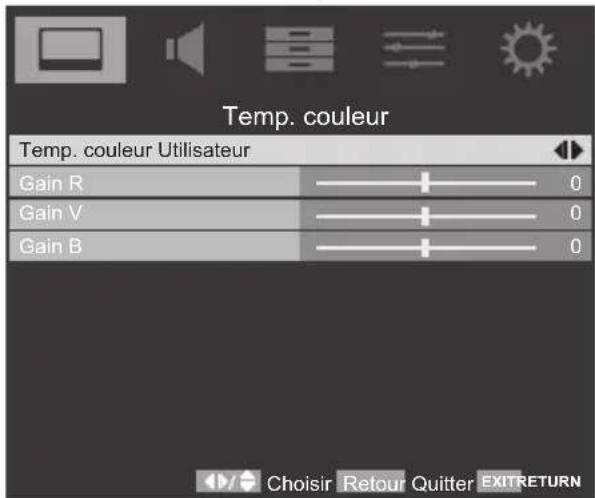 TOSHIBA 42SL738 - Temp. couleur - 2