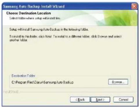 SAMSUNG HXDU015EB - Installation de Samsung Auto Backup - 6