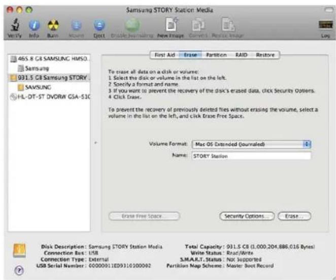 SAMSUNG HXDU015EB - Formatage en Macintosh - 1