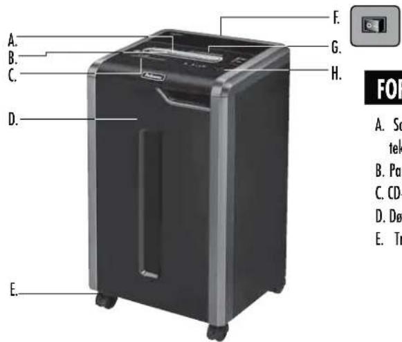 FELLOWES Powershred 225i - TUOTTEEN RAJOITETTU TAKUU - 1
