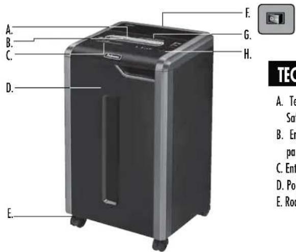 FELLOWES Powershred 225i - KORLÁTOZÖTT TERMÉKGARANCIA - 1