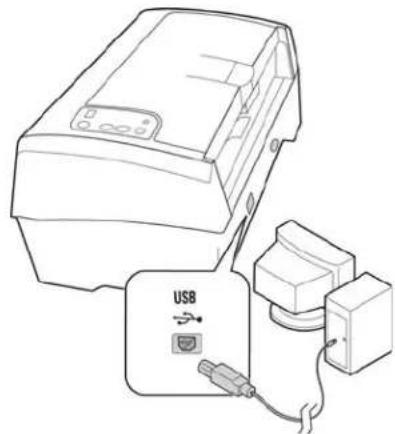 XEROX DocuMate 4760 VRS Pro - Connexion du câble USB et mise sous tension - 1