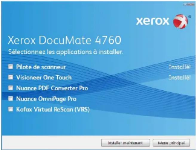 XEROX DocuMate 4760 VRS Pro - Applications supplémentaires fournies avec le scanneur - 1