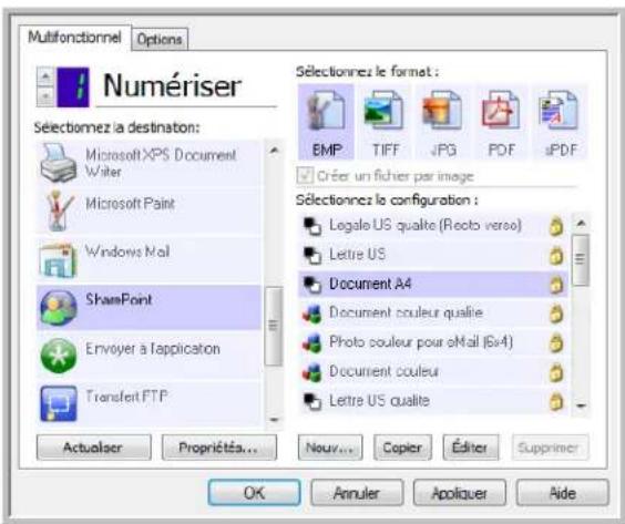 XEROX DocuMate 4760 VRS Pro - Visualiseur du journal du lien SharePoint - 3