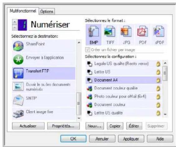 XEROX DocuMate 4760 VRS Pro - Visualiseur du journal du lien FTP - 3